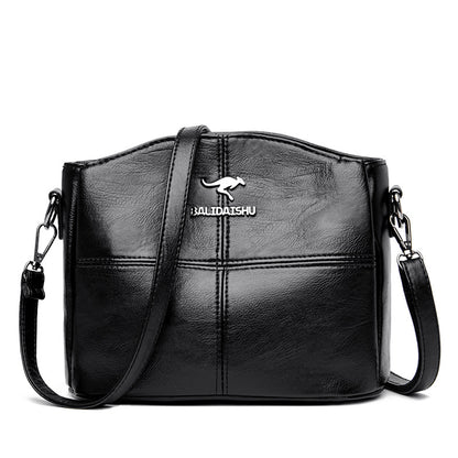 🔥👜👜 Νέα τσάντα ώμου από γνήσιο δέρμα, ρετρό χειροποίητη, μοντέρνα και ευέλικτη.