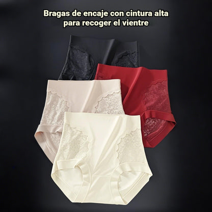 5 είδη για 25 ευρώ---Γυναικεία εσώρουχα υψηλής ελαστικότητας από δαντέλα χωρίς ραφές για έλεγχο κοιλιάς, σλιπ για διαμόρφωση και ανόρθωση γλουτών