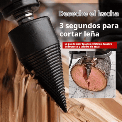 【Τρυπάνι σχισίματος κορμών 35 mm + 3 τύποι στελέχους】🪵⚙️ Ηλεκτρικό τρυπάνι σχισίματος κορμών από ενισχυμένο χάλυβα, ισχυρό και αβίαστο