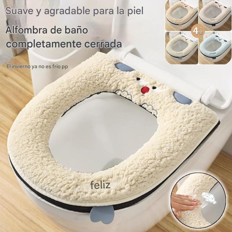 🔥🚽🔥 2 τεμάχια μόνο με 26€✅Αγοράστε 1 και πάρτε 1 δωρεάν🎁Ζεστά χειμωνιάτικα καλύμματα τουαλέτας με επένδυση από φλις