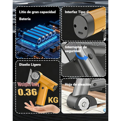 39% OFF✂️🔌Ηλεκτρικό κυκλικό ψαλίδι χειρός, ένα ελαφρύ και αποτελεσματικό κόφτη υφασμάτων για χαλιά και δέρμα.
