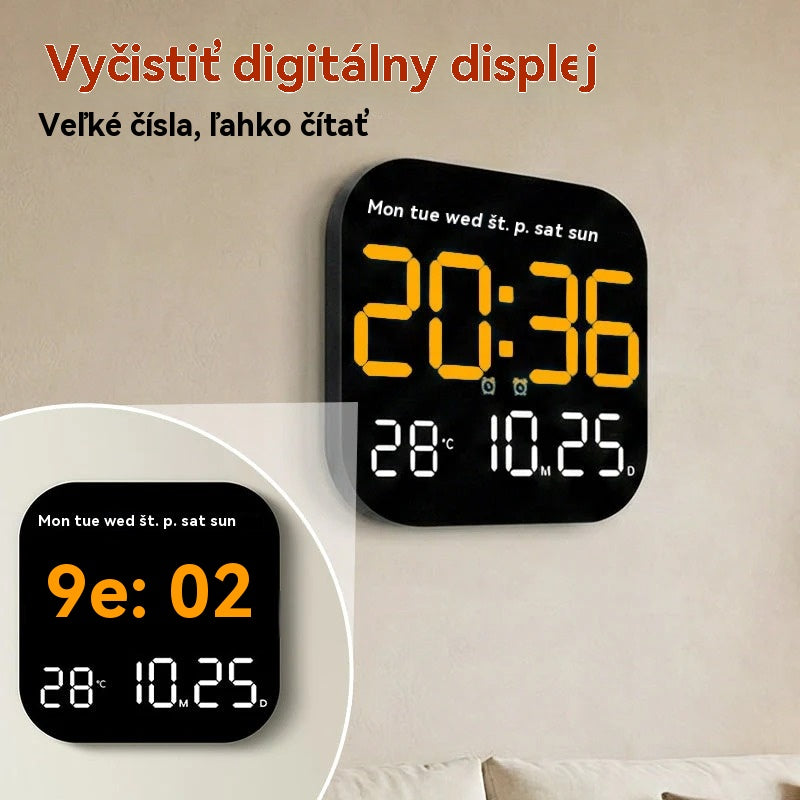 🕰️ Πωλήθηκαν πάνω από 50.000 μονάδες! 🛏️ Περιορισμένης διάρκειας έκπτωση 40%! Ψηφιακό ρολόι για το σπίτι και το γραφείο - Ρυθμιζόμενη φωτεινότητα, αθόρυβη λειτουργία τη νύχτα. Επίσης, εμφανίζει τη θερμοκρασία.🌙