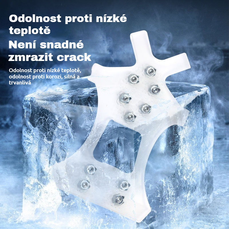 👴4 ζευγάρια για 23 ευρώ🚶🏔️Αγοράστε 2 και πάρτε 2 δωρεάν🔥Αόρατα αντιολισθητικά μανίκια κραμπόν με 5 δόντια, διαφανή μανίκια εξωτερικού χώρου για πεζοπορία στο χιόνι, ορειβασία, αναρρίχηση, χειμερινή επιφάνεια πάγου, απαραίτητα για ηλικιωμένους.