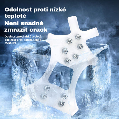 👴4 ζευγάρια για 23 ευρώ🚶🏔️Αγοράστε 2 και πάρτε 2 δωρεάν🔥Αόρατα αντιολισθητικά μανίκια κραμπόν με 5 δόντια, διαφανή μανίκια εξωτερικού χώρου για πεζοπορία στο χιόνι, ορειβασία, αναρρίχηση, χειμερινή επιφάνεια πάγου, απαραίτητα για ηλικιωμένους.