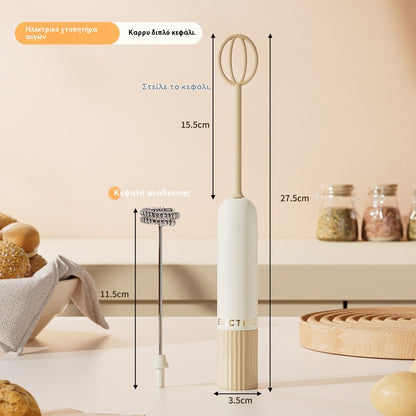 🥚 Ασύρματο μίνι μίξερ χειρός – χτυπά αυγά & αφρόγαλα σε δευτερόλεπτα