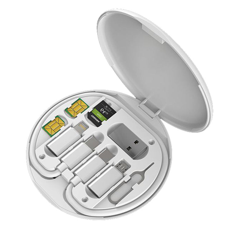 💕 2 τεμ 26 ευρώ（αγορά 1 πάρτε 1 δωρεάν）5 σε 1, 60W-Γρήγορη φόρτιση-💕-Πολλαπλών λειτουργιών καλώδιο δεδομένων φόρτισης κουτί αποθήκευσης-μοντέλο θήκη κινητού τηλεφώνου