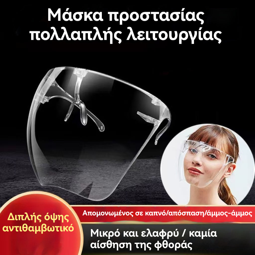 Προστατευτική ασπίδα προσώπου υψηλής ευκρίνειας