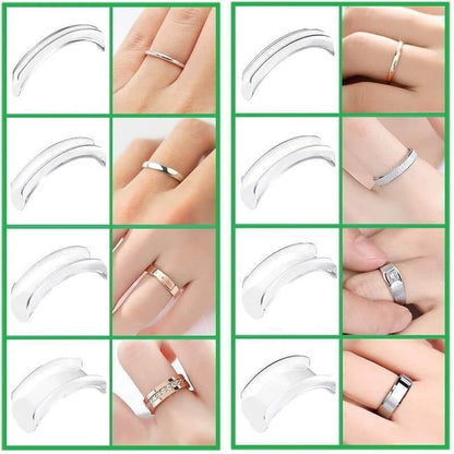 2 σετ (16 τεμάχια) 🔥23 ευρώ💍Ρυθμιστής μεγέθους δαχτυλιδιού για χαλαρά δαχτυλίδια