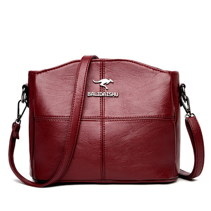 🔥👜👜 Νέα τσάντα ώμου από γνήσιο δέρμα, ρετρό χειροποίητη, μοντέρνα και ευέλικτη.