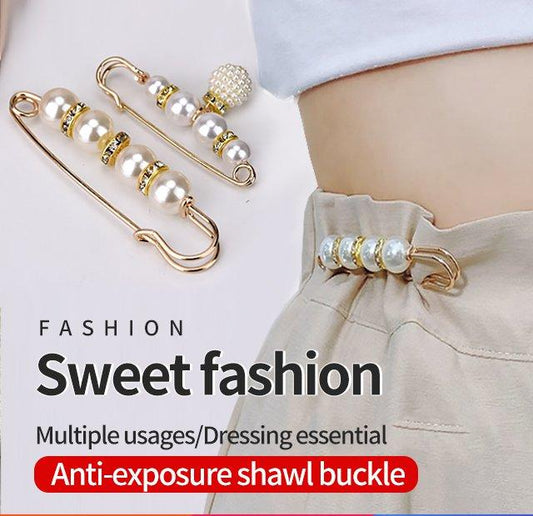 👍【22 ευρώ】1 σετ 13 τεμαχίων👍Παντελόνι με κουμπιά από πέρλες στη μέση και καρφίτσα από πέρλες για την αποφυγή δυσλειτουργιών στην γκαρνταρόμπα.