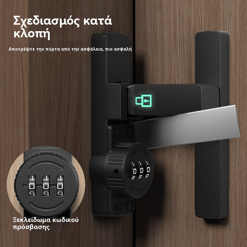 👍👍1 σετ για 27 ευρώ [περιλαμβάνει κόλλα και βίδες]--Κλειδαριά με συνδυασμό χωρίς τρυπάνι