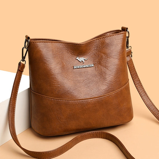 👜👜Τσάντα ώμου/χιαστί μεγάλης χωρητικότητας από γνήσιο δέρμα