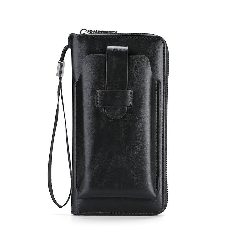 【30%OFF】】💼🔥Αγοράστε 1 και πάρτε 1 δωρεάν🔥Πολυλειτουργικό πορτοφόλι για άνδρες, χειροποίητο από γνήσιο δέρμα, σε νέο στυλ
