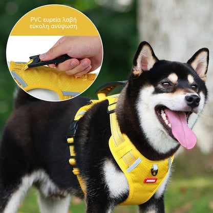🐶【5-30 kg】Λουράκι σκύλου με ιμάντα, αντι-τράβηγμα, για κατοικίδια.