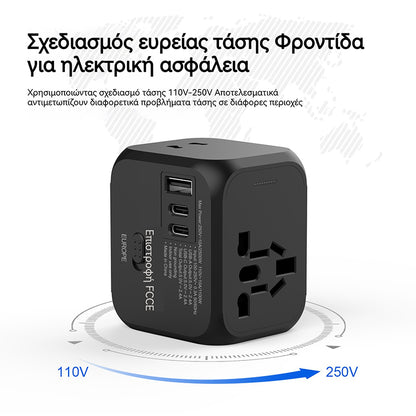 🔌🔋✈️🔥DIY Διεθνής πολυλειτουργικός μετατροπέας πρίζας