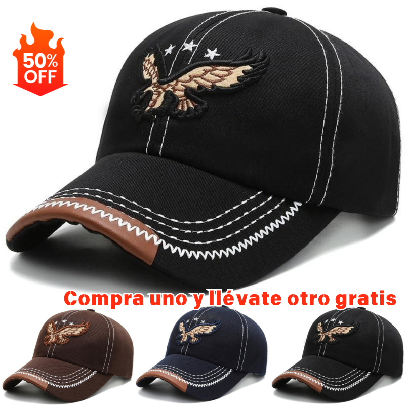 🔥Ειδική προσφορά περιορισμένης διάρκειας🧢Καπέλο του μπέιζμπολ με κέντημα και φτερό, unisex, για όλες τις εποχές.