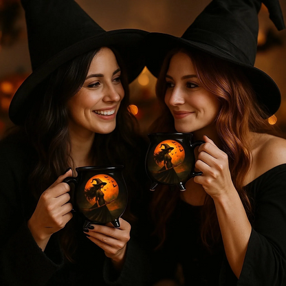 🧙‍♀️🎃🔥🔥Δημιουργική και μοναδική κούπα με πολύτιμους λίθους σε σχήμα καζάνι μάγισσας
