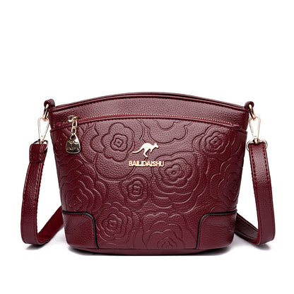 👜✨Δερμάτινη τσάντα με ανάγλυφο σχέδιο | Κομψότητα για κάθε εμφάνιση