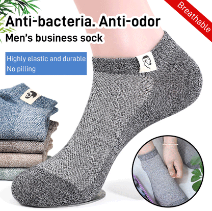 🧦【10 ζευγάρια】（35-42）Ανδρικές καλοκαιρινές αναπνεύσιμες αποσμητικές κάλτσες.