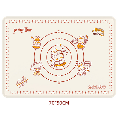 ⏰Ειδική προσφορά τελευταίας ημέρας! ✨【70*50cm】💥✅ Αντικολλητικό ταψί ψησίματος σιλικόνης