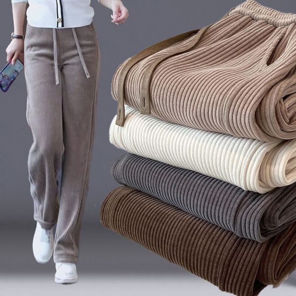 👖【40-110 KG】Νέα γυναικεία ελαστικά παντελόνια με φαρδιά μπατζάκια