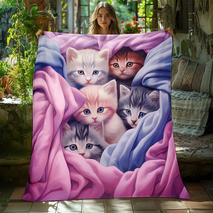✨【150cm x 130cm】1 τεμάχιο 29 ευρώ🔥Καρό φανέλα με καλλιτεχνική εκτύπωση (Διατίθεται σε διάφορα μεγέθη)