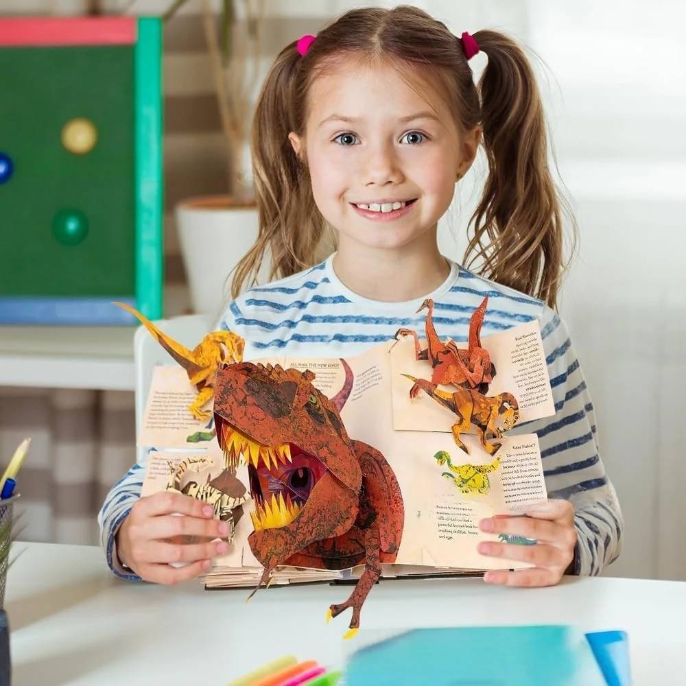 📕🦖🔥Τρισδιάστατη Προϊστορική Εγκυκλοπαίδεια Αναδυόμενο Βιβλίο Δεινοσαύρων Εγκυκλοπαίδεια Δεινοσαύρων