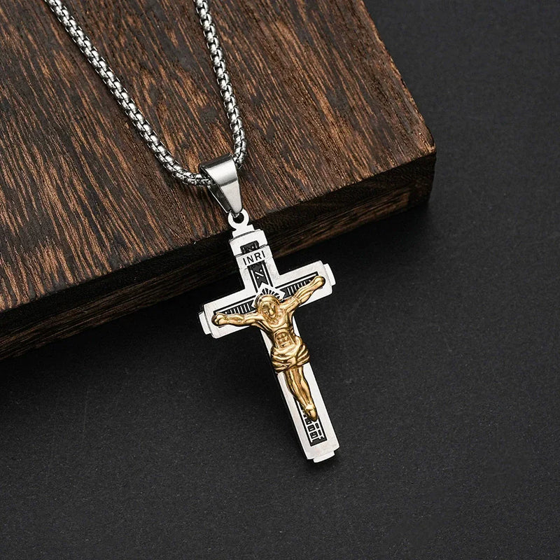 ✨【Αγοράστε ένα, πάρτε ένα δωρεάν】✝️Κολιέ με τον Σταυρό του Ιησού---✝️Αυτός ο σταυρός είναι σύμβολο του Ιησού Χριστού.