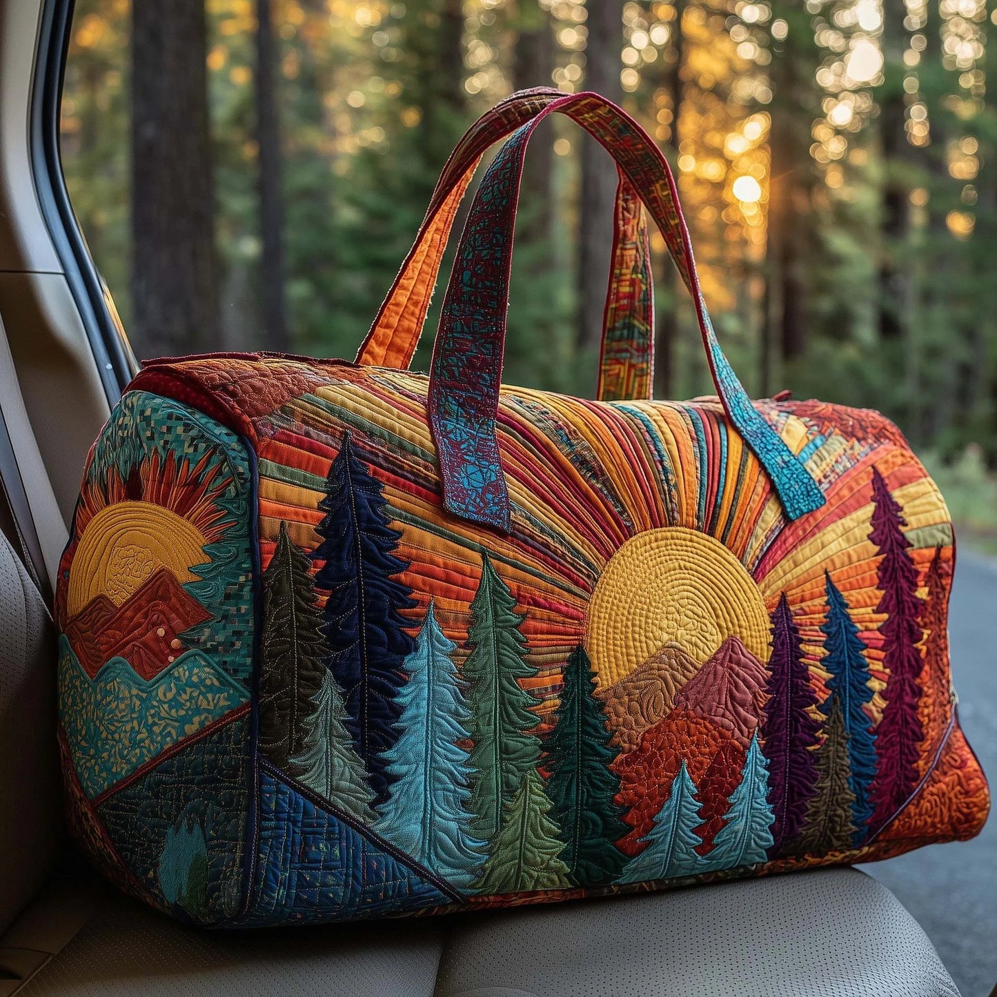 Τσάντα ταξιδιού Hippie Van με επένδυση