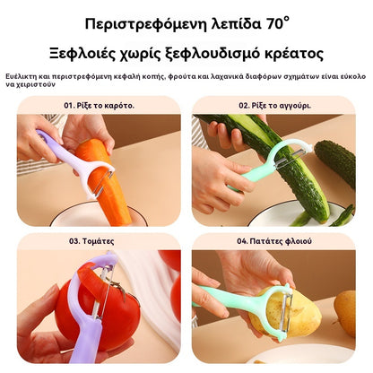 🔪 Ανοξείδωτος αποφλοιωτής κουζίνας – εύκολο καθάρισμα πατάτας & λαχανικών! 🥔