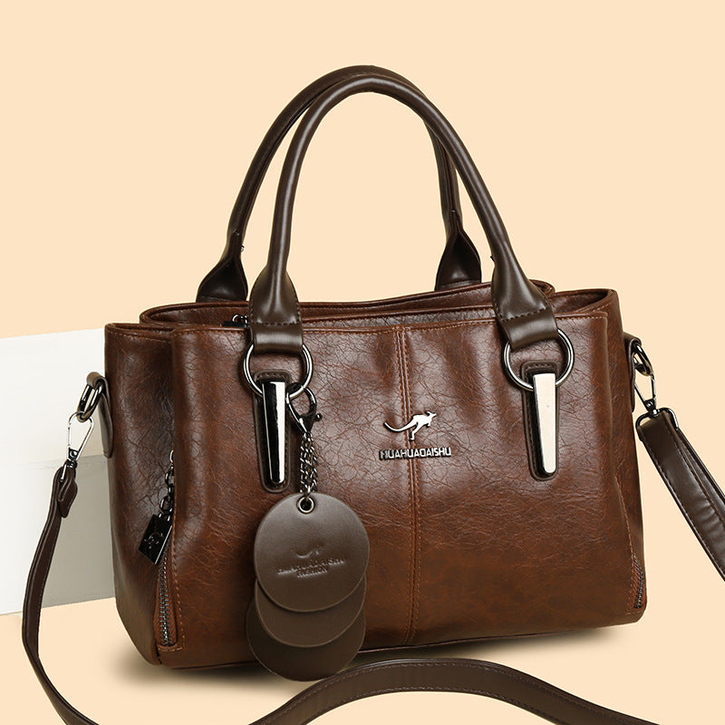 👜👜Τσάντα ώμου/χιαστί μεγάλης χωρητικότητας από γνήσιο δέρμα αγελάδας