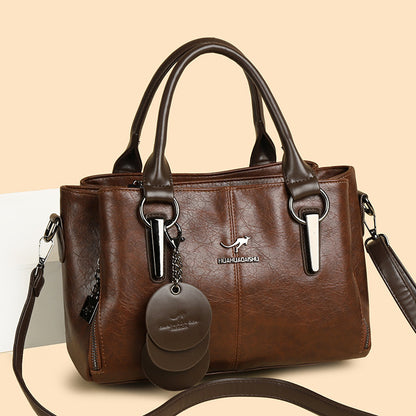 👜👜Τσάντα ώμου/χιαστί μεγάλης χωρητικότητας από γνήσιο δέρμα αγελάδας