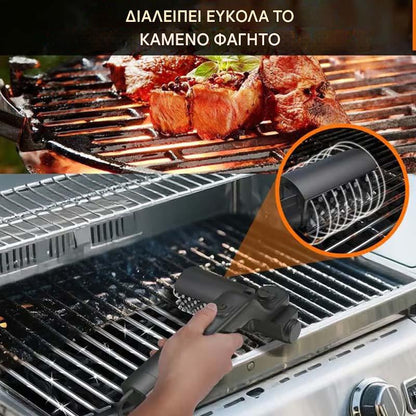 📢📢Ηλεκτρικό καθαριστικό μπάρμπεκιου – Αφαιρεί γρήγορα λίπη και βρωμιά!