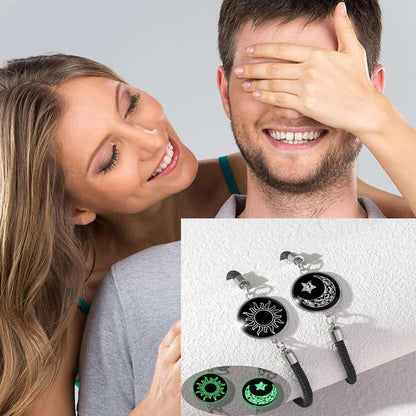 🎁 4 είδη για 24 ευρώ💖Σετ 2 βραχιόλια με τον Ήλιο και τη Σελήνη – Λαμπερά κοσμήματα για ζευγάρια για αγάπη από απόσταση