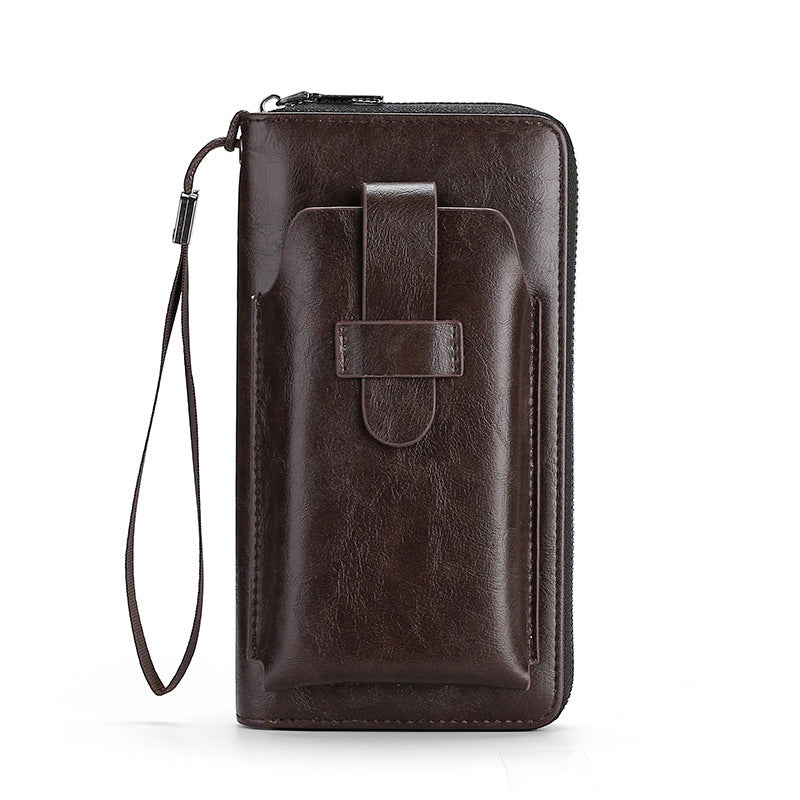【30%OFF】】💼🔥Αγοράστε 1 και πάρτε 1 δωρεάν🔥Πολυλειτουργικό πορτοφόλι για άνδρες, χειροποίητο από γνήσιο δέρμα, σε νέο στυλ