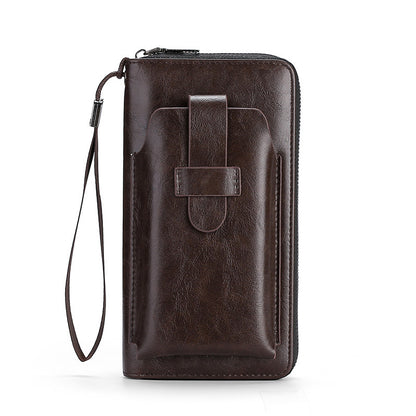 【30%OFF】】💼🔥Αγοράστε 1 και πάρτε 1 δωρεάν🔥Πολυλειτουργικό πορτοφόλι για άνδρες, χειροποίητο από γνήσιο δέρμα, σε νέο στυλ
