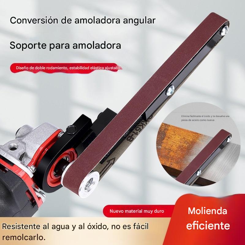 🛠🧰Τροποποιημένος γωνιακός τροχός που μετατράπηκε σε πολυλειτουργικό τριβείο με ταινία 【1 σετ μηχανής λείανσης με ταινία + 10 ανταλλακτικές ταινίες λείανσης】