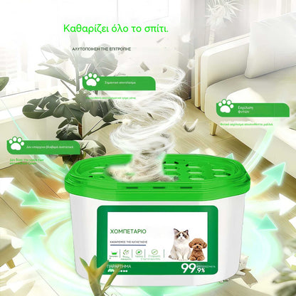 【Αγοράστε 1 και πάρτε 1 δωρεάν】2 μονάδες για €24🔥 ΠΡΟΣΦΟΡΑ 2026 - Μαγικό κουτί για την εξάλειψη των τριχών και της οσμής των κατοικίδιων στο σπίτι
