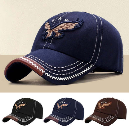 🔥Ειδική προσφορά περιορισμένης διάρκειας🧢Καπέλο του μπέιζμπολ με κέντημα και φτερό, unisex, για όλες τις εποχές.