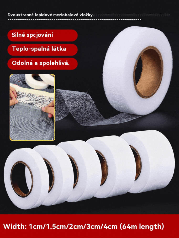 💟【Σετ 3 τεμαχίων】Φτιαγμένο πανί σιδερώματος, αυτοκόλλητο διπλής όψης, εύτηκτο φύλλο