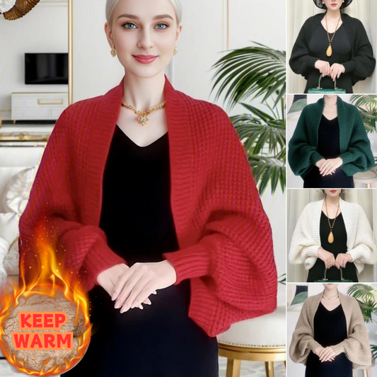 🔥Φθινόπωρο και χειμώνα νέο μαλακό πλεκτό ζεστό ζακέτα σάλι