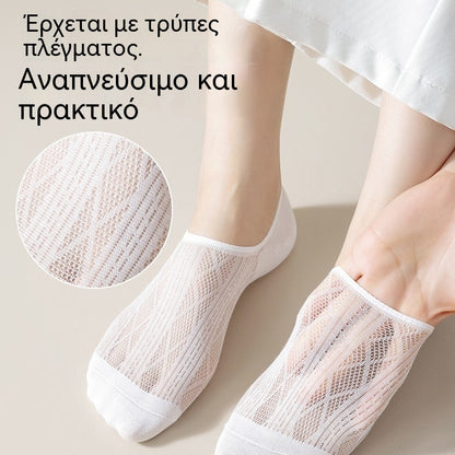 16 ζευγάρια για 23 ευρώ- 2 ζευγάρια από κάθε χρώμα--Λεπτές, αντιολισθητικές και ανθεκτικές στη φτέρνα κάλτσες σκαφών για το καλοκαίρι