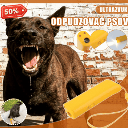 🐕Υπερηχητικός εκπαιδευτής σκύλων με μία κεφαλή LED, φορητός καταστολέας γαβγίσματος, απωθητικό σκύλων για εξωτερικούς χώρους.