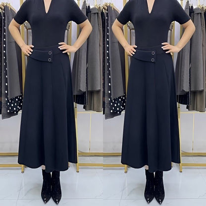 【Πολυβραβευμένο】👗🎀Μοντέρνα και κομψή λεπτή φούστα, απαλή, άνετη και με υψηλή ελαστικότητα