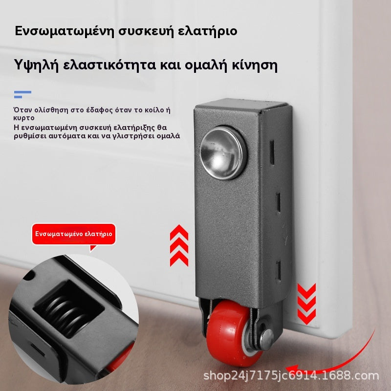 👍👍 【Ρόδες στήριξης + μάνδαλο πόρτας + αξεσουάρ εγκατάστασης】1 σετ 24€--Αναβαθμισμένοι τροχοί με ελατήριο και απορρόφηση κραδασμών. Αθόρυβοι, βαρέως τύπου τροχοί με ισχυρό μαγνητικό κλείστρο πόρτας.
