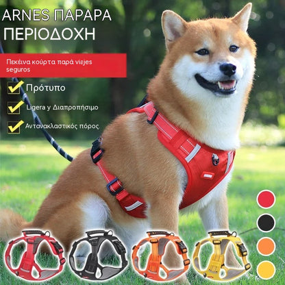 🐶【5-30 kg】Λουράκι σκύλου με ιμάντα, αντι-τράβηγμα, για κατοικίδια.