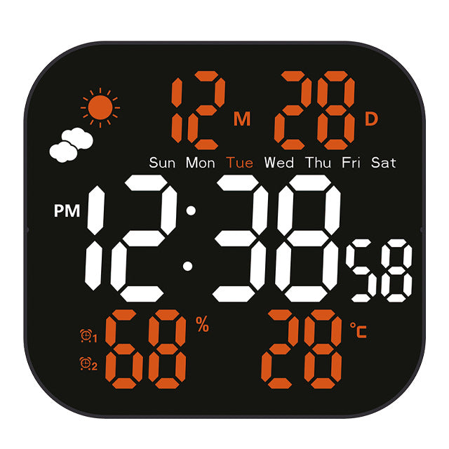 🕰️Πάνω από 50.000 τεμάχια πουλήθηκαν! 🛏️ 40% έκπτωση για περιορισμένο χρονικό διάστημα! Ψηφιακό ρολόι για το σπίτι και το γραφείο: ξυπνήστε απαλά και ξεχάστε τα ενοχλητικά ξυπνητήρια! Ρυθμιζόμενη φωτεινότητα, αθόρυβη λειτουργία τη νύχτα. 🌙
