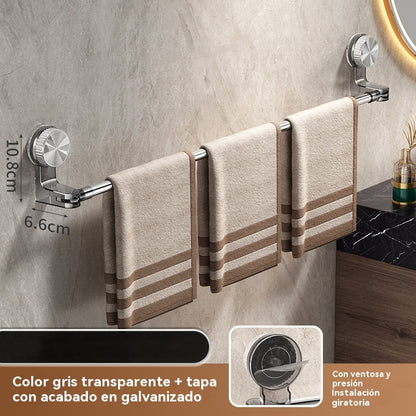 🎁✨🚿Ελαφρύς σχεδιασμός χωρίς τρυπήματα — Αναδιπλούμενη βάση πετσετών με βεντούζα