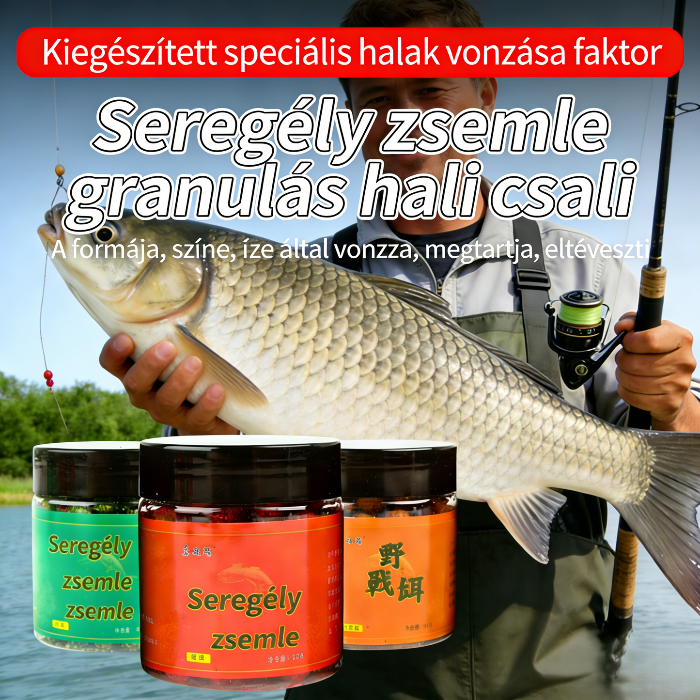 🎣🎣Κυκλοφορία Νέας Δολώματος 2026 [5 Μπουκάλια] 🐟 1 Μπουκάλι 50g – Περισσότερα στην Ίδια Τιμή Κοκκώδες Δόλωμα — Μεγάλο Ψάρι Αγκιστρωμένο σε Δευτερόλεπτα