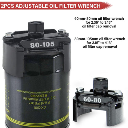 🔥【60-80mm】🚗Ρυθμιζόμενο κλειδί αφαίρεσης φίλτρου αυτοκινήτου σε σχήμα U